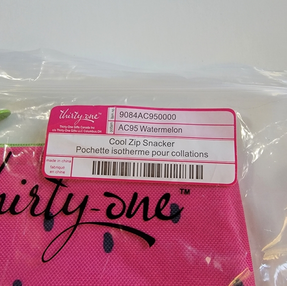 Thirty-one Cool Zip Snacker - Watermelon - Picture 5 of 5
